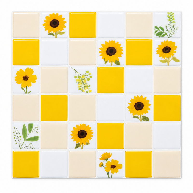 Sunflower Yellow Peel & Stick Wall Tiles