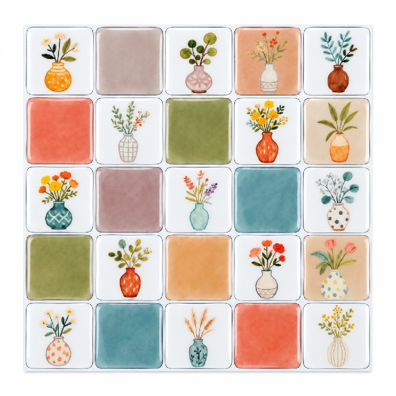 Little Vases Peel & Stick Wall Tiles