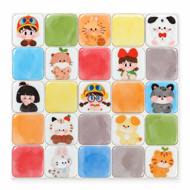 Little Faces Peel & Stick Wall Tiles
